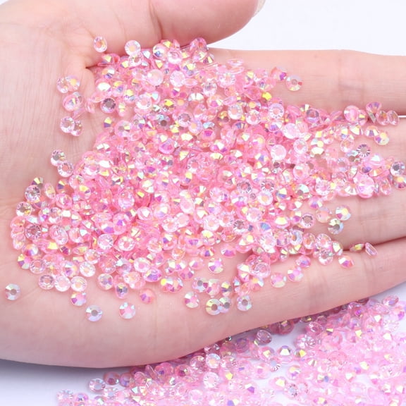 suxuMhao Resin Rhinestones,Nail Art Accessories,Light Pink 4mm Nail Supplies,Nail Design Nail Decor Nail Stuff,1 Pack Approx 5000 Pcs Shiny Ornaments for Decoration DIY Craft Art Making