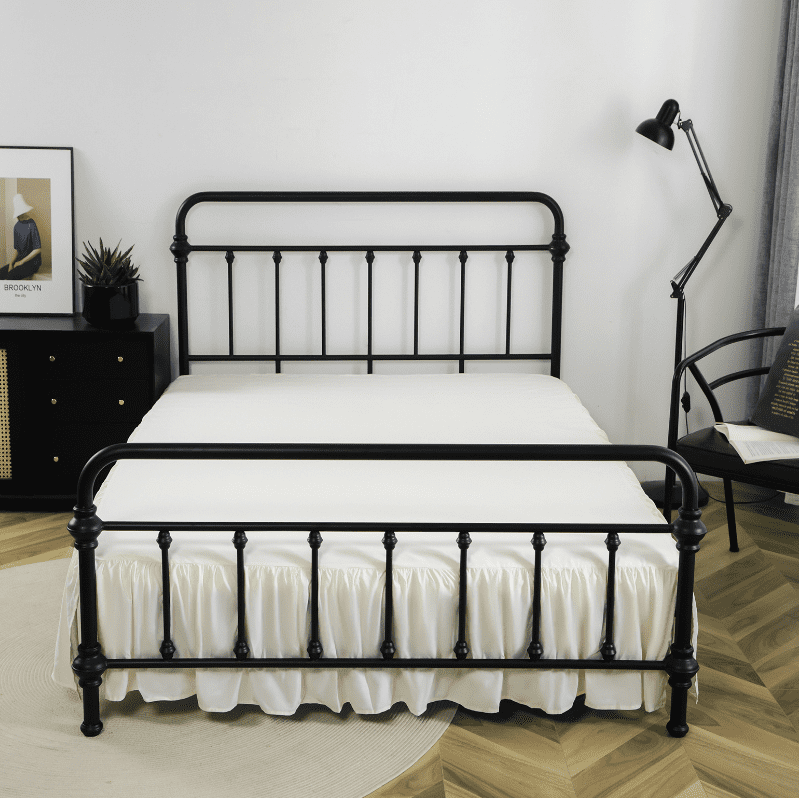 suxuMhao Ruffled Bed Skirt, Twin Size 39x75+Drop14in, Off White, 1 Piece - Soft Brushed Bed Skirt with Split Corner & Platform, Dustproof Bed Skirt, Soft Ruffle Design for Bedroom Decoration
