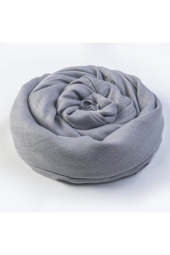 Sheer Scarf ,Gauze Scarf, Lightweight Summer Scarf, Long Shawl, Travel Sunscreen Sheer Neck Scarf, Breathable Comfortable, 39.3476.77in, Light Gray, 1 Piece
