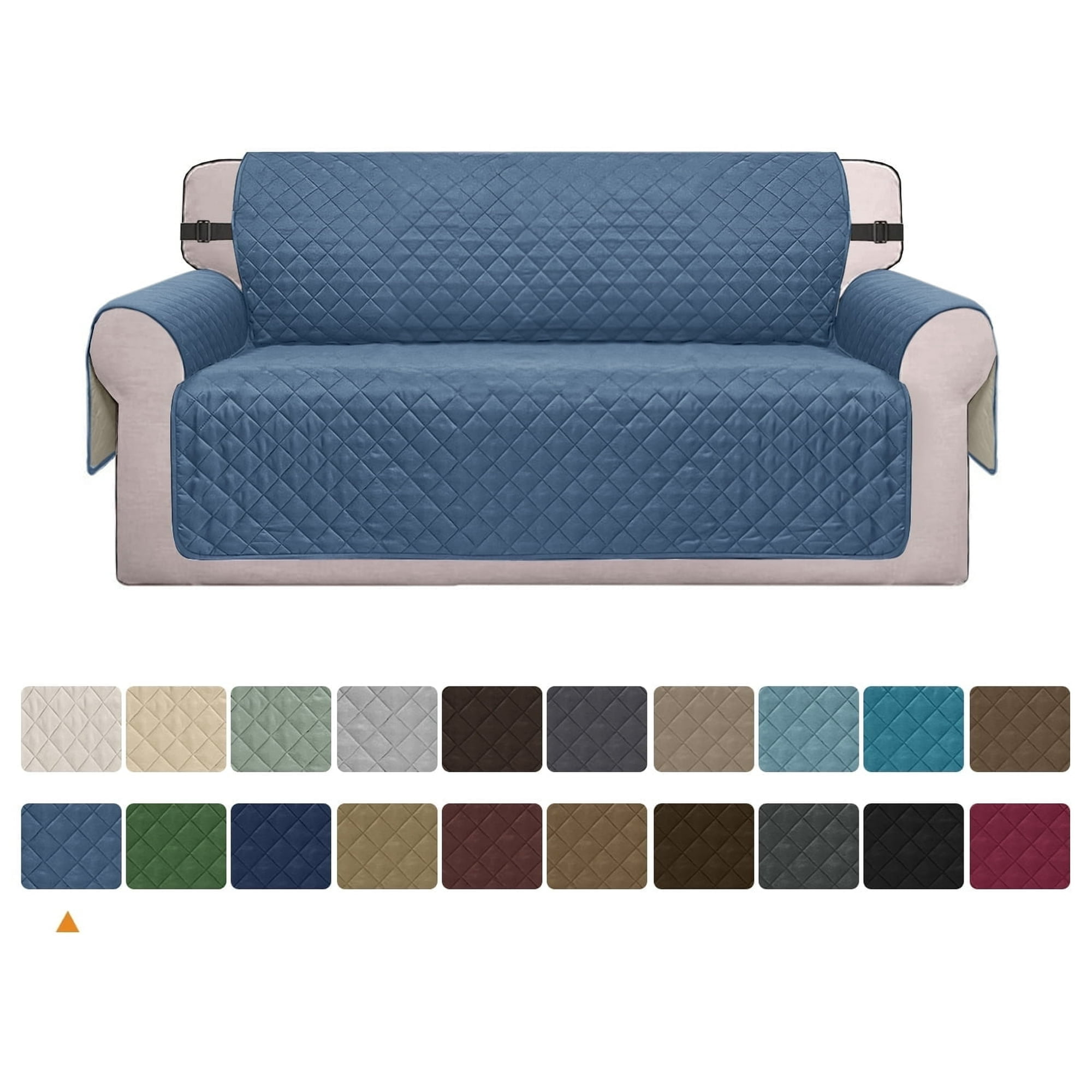 suxuMhao Slipcovers, (Loveseat Size) 2 Seater Couch Cover, Washable Sofa Covers for Pets, Couch Slipcover Fit Sofa, Couch Covers for Sofa, Pet Sofa Cover, 1 Piece, Blue