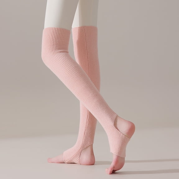 suxuMhao Socks 1 Pair Pink Leg Warmers Y2K - Knit Leg Warmers, Knee High Leg Warmers,Stacked socks,Baggy Leg Warmers with Elasticity,One Size Fits Most,Suitable for autumn and winter wear