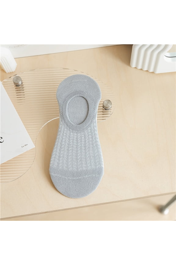 Socks, 10 Pairs One Size Mesh No-Show Socks, crew socks, ankle/Footie/Low-Cut Liner Socks, Summer Thin, With Silicone, Gray, Breathable Ultra Low Cut Liner Socks