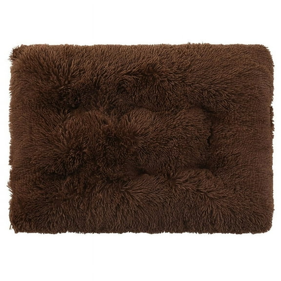 suxuMhao Soft Pet Bed Liners - 1 Piece Dark Brown Fluffy Pet Pad, Pet Mattress, Winter Warm Sleeping Pad, 37.425.6 IN Dog Pads Cat Pads, Soft Dog Bed Cat Bed for Dogs & Cats Cozy Rest