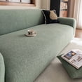 thumbnail image 1 of suxuMhao Solid Color Jacquard Sofa Cover Gray Green Washable Stretch Slipcover Oversized 120-141 Inches 5 Seater Couch Cover Protector Para Sofa All Season Universal Furniture Protector 1 Piece, 1 of 5