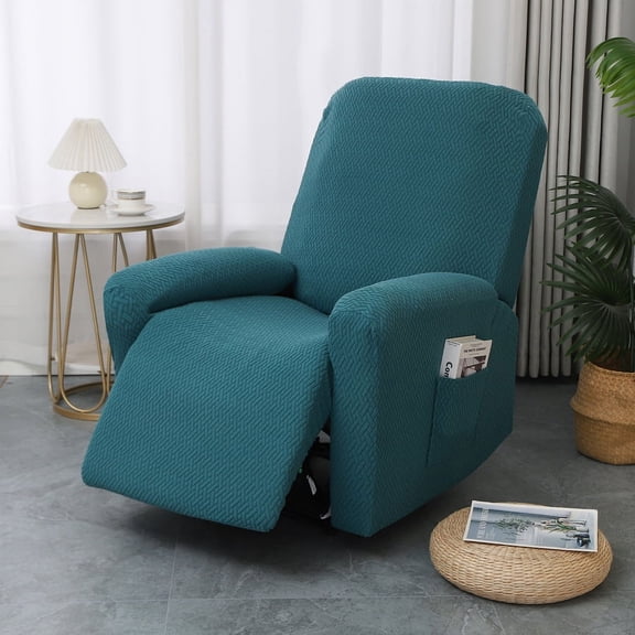 suxuMhao Split Style Fully Wrapped Sofa Cover - Couch Covers for Sofa, Stretch Sofa Covers, Washable Couch Covers, Couch Slipcovers , 1 Seater ,1 Piece, Dark Green ,Slipcovers for sofas