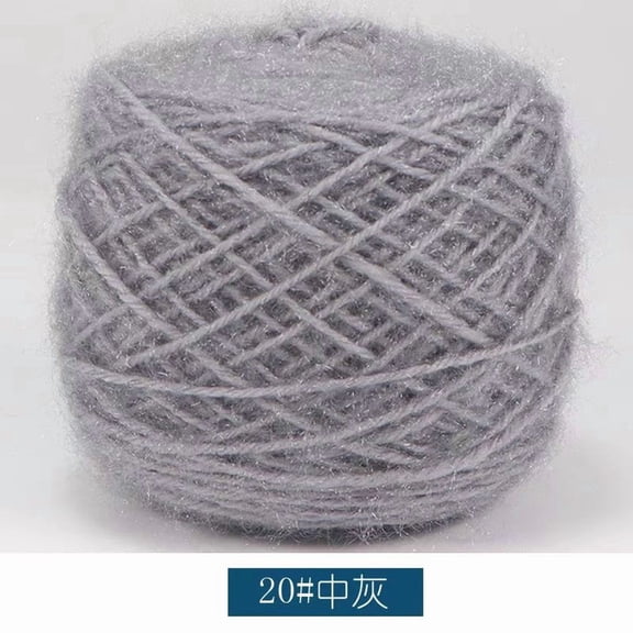 suxuMhao Squirrel Down Yarn, Soft Yarn for Crocheting, 150g 1 roll, 4 Ply, Blended Fiber Fluffy, Fine & Warm, Ideal for Sweaters, Scarves & DIY Crafts,Simple and easy to learn,grey