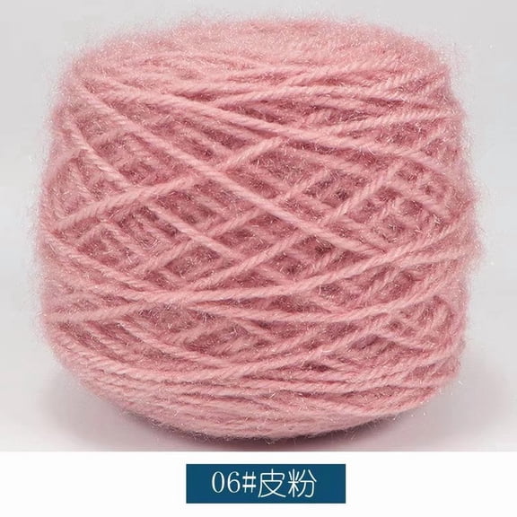 suxuMhao Squirrel Down Yarn, Soft Yarn for Crocheting, 150g 1 roll, 4 Ply, Blended Fiber Fluffy, Fine & Warm, Ideal for Sweaters, Scarves & DIY Crafts,Simple and easy to learn,pink