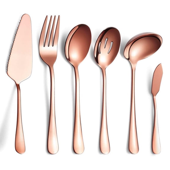 suxuMhao Tableware Sets, 12-Piece Durable Stainless Steel Silverware Set, Elegant Kitchen Dinnerware Set, Cutlery Set of 2, Classic Flatware Set, Rose Gold, One Size - Ideal for Daily Dining