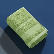 suxuMhao Towels Set of 4-Green Cotton Soft Towels,13.78x28.74in35x73cm,100g Each 400g&4 towels in total-Soft, absorbent, easy to dry.Premium Cotton Towel Set for Home,Beauty Salon& Hotel Use