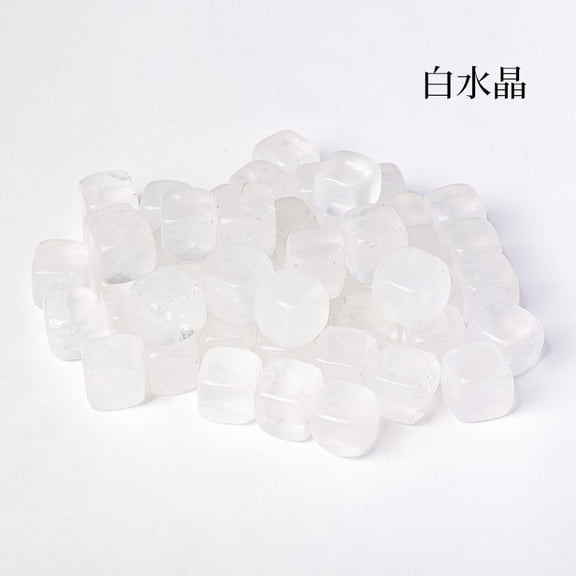 suxuMhao White Square Crystal Stones 1313mm 20 Pcs Natural Healing Stone Garden Stones Decor Stones for Plants Aquarium Gravel DIY Smoothed Stone for Landscape Decor Home Craft Ornament