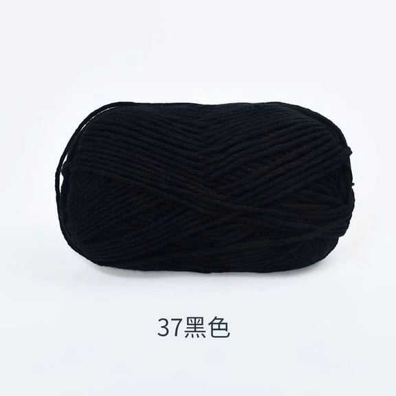 suxuMhao Worsted Weight Yarn, hand-knitting No. 2 yarnYarn Acrylic -100g, 1 Roll, acrylic fibers,Can weave Ideal for Scarves, Hats, Coats & Bags, Easy to Knit for Beginners,black