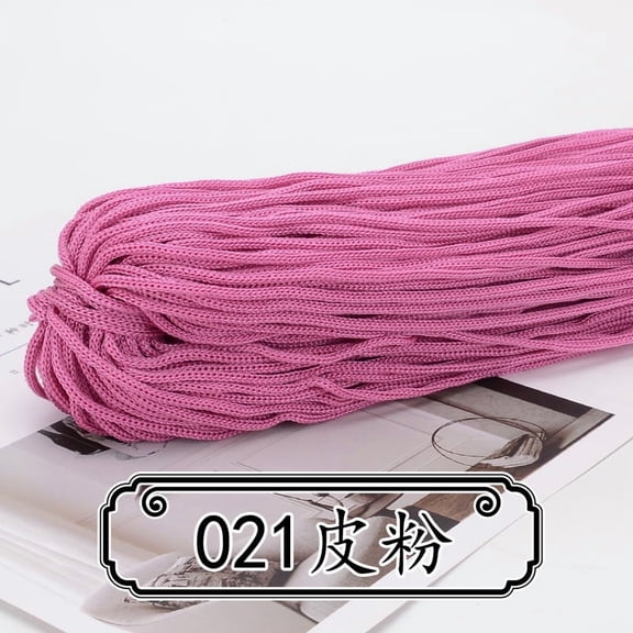 suxuMhao Yarn Bulk, 200g 1 roll, Hollow yarn, Ply Polypropylene Fiber, Normal Linear Density - Ideal for Hats, Gift Bag Handles, Rugs, Colorful & Anti-Pilling Craft Yarn,dark pink