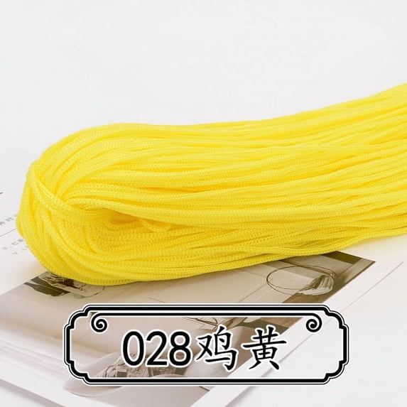 suxuMhao Yarn Bulk, 200g 1 roll, Hollow yarn, Ply Polypropylene Fiber, Normal Linear Density - Ideal for Hats, Gift Bag Handles, Rugs, Colorful & Anti-Pilling Craft Yarn,yellow