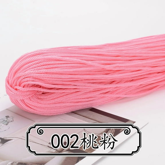 suxuMhao Yarn Bulk, 200g 1 roll, Hollow yarn, Ply Polypropylene Fiber, Normal Linear Density - Ideal for Hats, Gift Bag Handles, Rugs, Colorful & Anti-Pilling Craft Yarn,pink