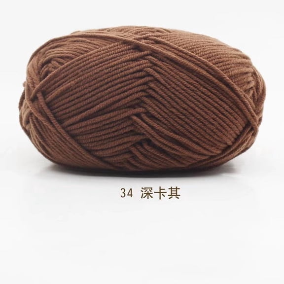 suxuMhao Yarn Crochet, 2 Rolls, Cotton Yarn for Crocheting, Ideal for Scarves, Sweaters, Gloves, Perfect for Craft Projects and Gifting​,dark khaki