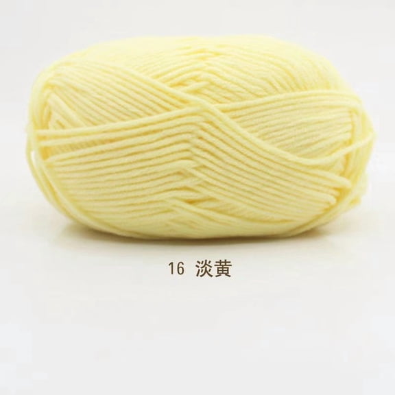 suxuMhao Yarn Crochet, 2 Rolls, Cotton Yarn for Crocheting, Ideal for Scarves, Sweaters, Gloves, Perfect for Craft Projects and Gifting,light yellow