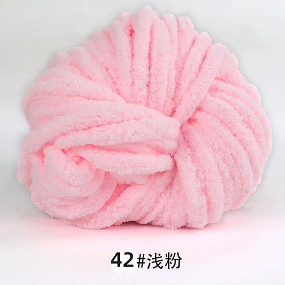 suxuMhao crochet yarn, 240g 1 roll, ultra thick ice stripe thread, suitable for weaving blankets, mats, pet beds, soft and skin friendly, keeping warmsuitable for DIY handmade works,light pink