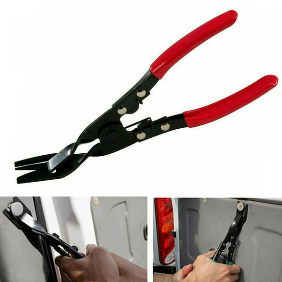 suyin 1X 32*11*3.4Cm Trim Clip Removal Pliers Car Van Door Panel Fascia Dash Upholstery Remover Tool For Removing Staples/ Clips