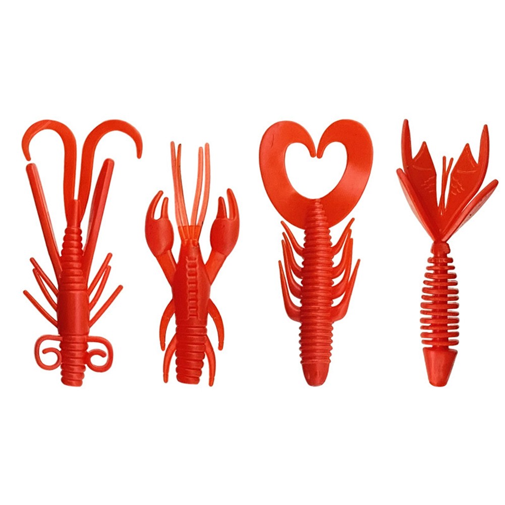 suyin 40Pcs Worm Lobster Fishing Lure Wobbler Bait Shrimp Lizards Float