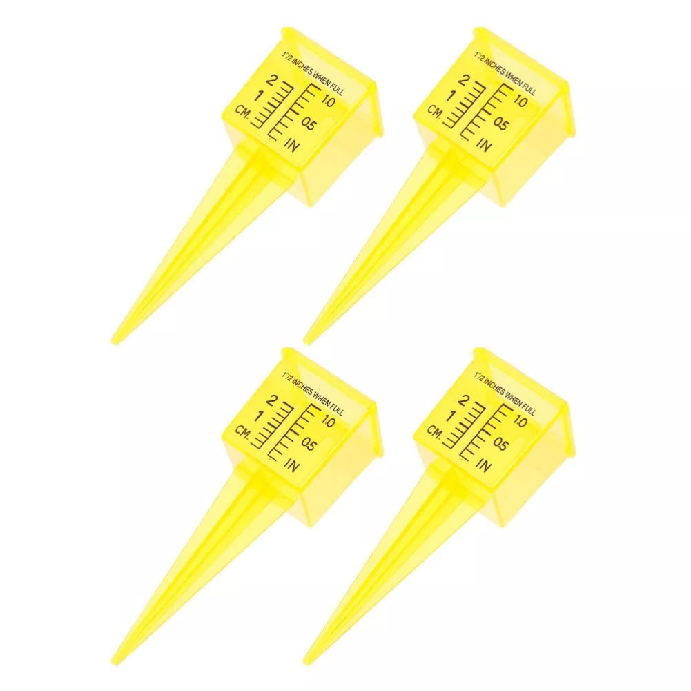 suyin 4Pcs Heavy Duty Outdoor Rain Gauge Plastic Rain Gauge Accurate