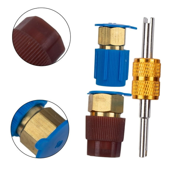 suyin Air Conditioning Filling Valve Connector Port Adapter Quick Disconnect Connector Automotive Parts Suitable For R12 To R134A