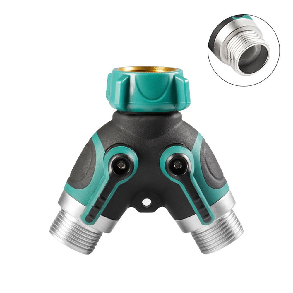 suyin Garden 2 Way Garden Hose Leak Free Lever Control Water Splitter