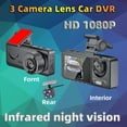 suyin Wifi Car Dvr Three Way Dash Cam Inside Vehicle Camera Dvrs