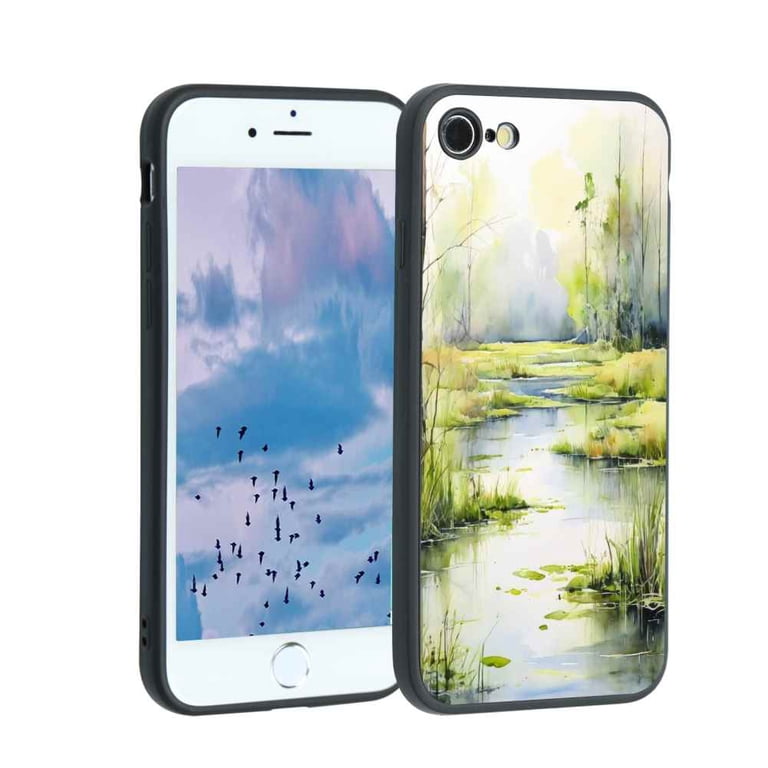 swamp-landscape-528 phone case for iPhone SE for Women Men Gifts 