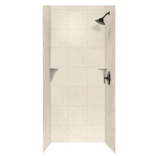 Swan Solid Surface 72.5'' x 36'' x 36'' Three Panel Shower Wall
