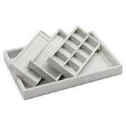 HGWXX7 sweater bags removable large capacity velvet jewelry tray holder display for drawer, cabinet, desk, earring