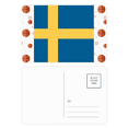 thumbnail image 1 of sweden national flag eu country basketball postcard set thanks card mailing side 20pcs, 1 of 3