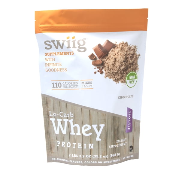 swiig Chocolate Lo-Carb Whey Protein Isolate 2.2lb