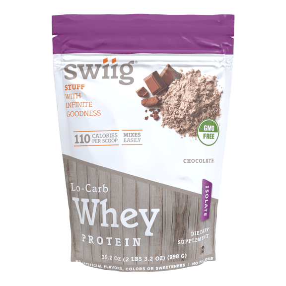 swiig Chocolate Lo-Carb Whey Protein Isolate 2.2lb