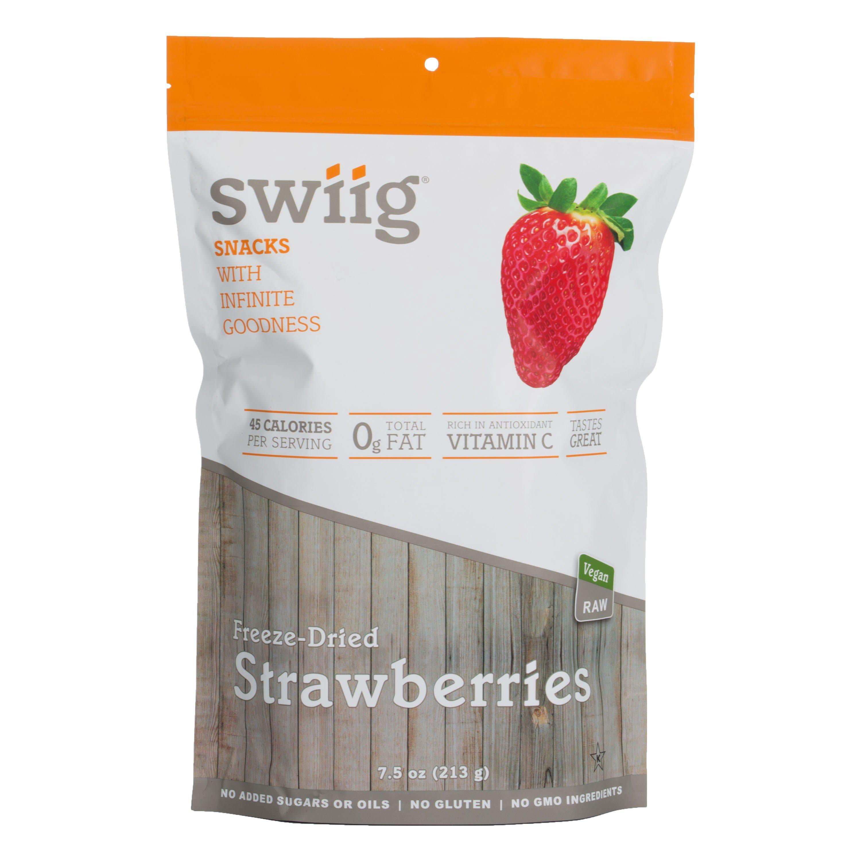swiig Freeze-Dried, Diced Strawberries 205g
