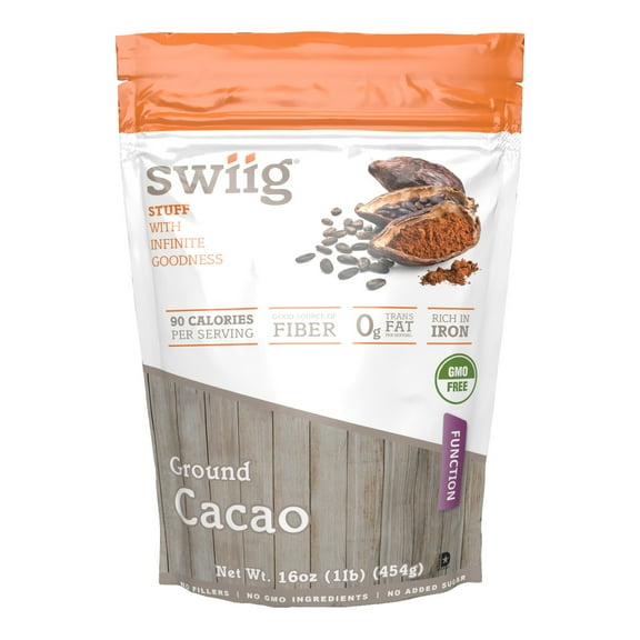 swiig Ground Cacao 1 lb, No Added Sugar
