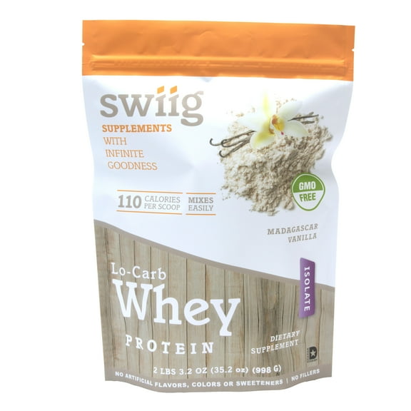 swiig Vanilla Lo-Carb Whey Protein Isolate 2.2lb