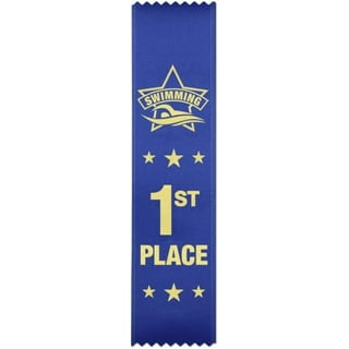 RibbonsNow 1st Place Award Ribbons - 25 Blue Ribbons with Card & String
