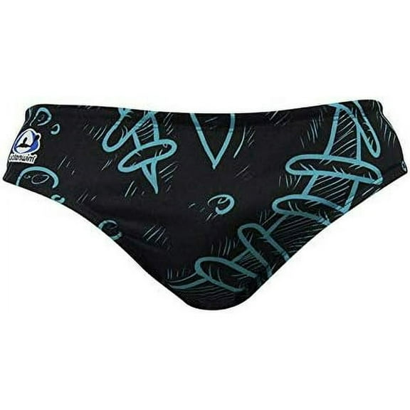 swimsuit for Men Suit Blue Monster Swimwear, Swim Briefs for Swimmers, Water Polo, Underwater Hockey, Underwater Rugby