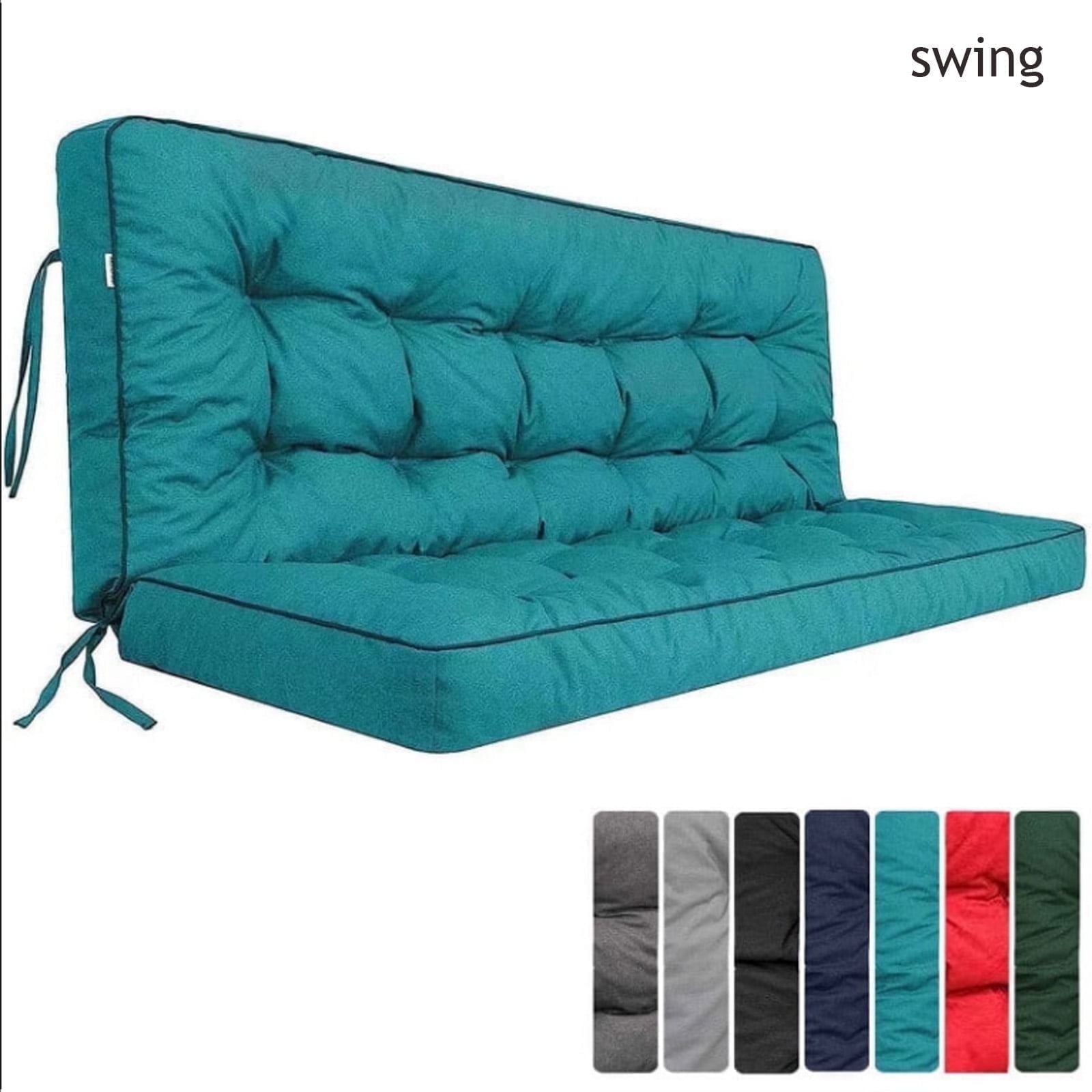 Waterproof Outdoor Swing Cushion COSNUOSA Waterproof Porch Swing ...