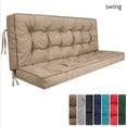 thumbnail image 1 of swing Porch Swing Cushions,Swing Replacement Cushions,Waterproof Porch Swing Cushion 2-3 Seater, 40"*55", Khaki, 1 of 6
