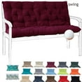 thumbnail image 1 of YLLN 47*40 Inch Porch Swing Cushions, Patio Furniture Cushions With 4" Thicken Backrest, Bench Cushions For Outdoor Furniture, Anti-Fading Waterproof Patio Cushions, 1 of 8