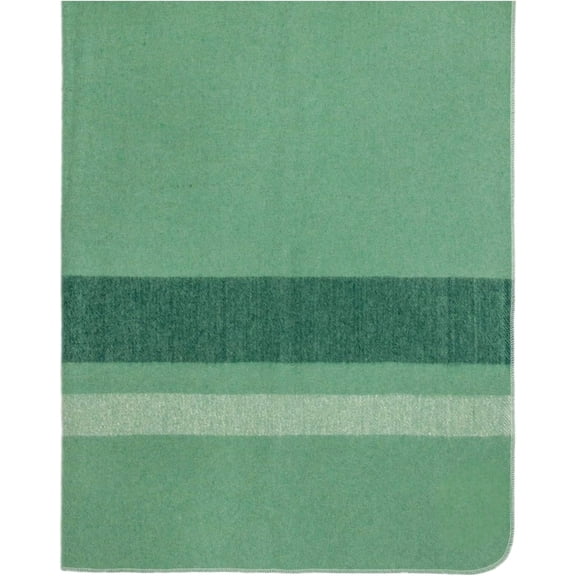 swiss link Military Surplus Classic 87 x 60 Inch Insulating Indoor Outdoor Stain, Flame, and Water Wicking Washable Striped Wool Blanket, Sage Green, 4795$$Home Decor, Kitchen, & Other