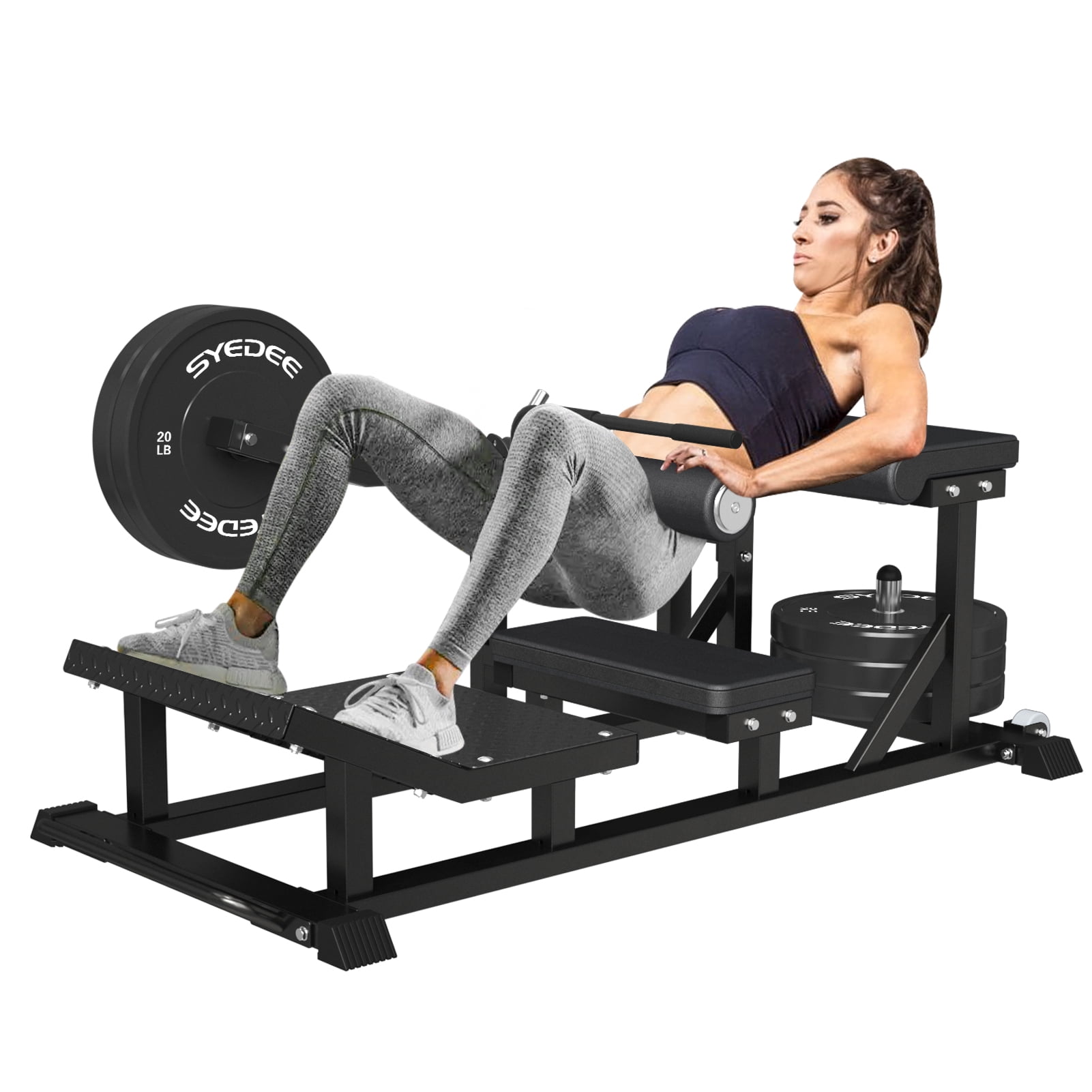 syedee Glute Bridge Machine Heavy Duty Plate Loaded Hip Thrust