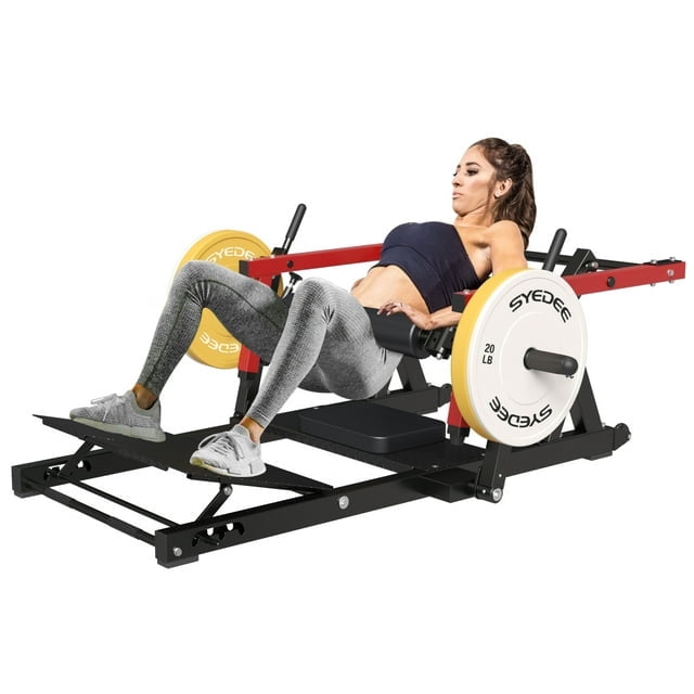 syedee Glute Bridge Machine, Heavy Duty PlateLoaded Hip Thrust Machine