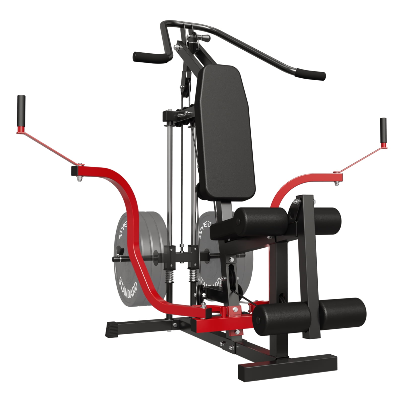 syedee Home Gym Station, 800lb Capacity Leg Extension Machine, Chest Fly and Reverse Delt