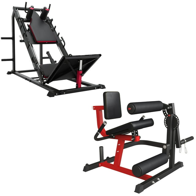 syedee Leg Press Hack Squat Machine and Leg Extension Machine, Leg Machines for Lower Body