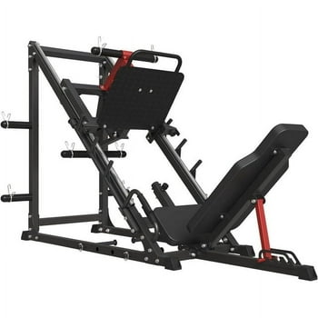 syedee Leg Press Machine , 2000LBS Weight Capacity Adjustable Leg Machine with Resistance Band Pegs and Plate Storages, Workout Equipment for Strength Training