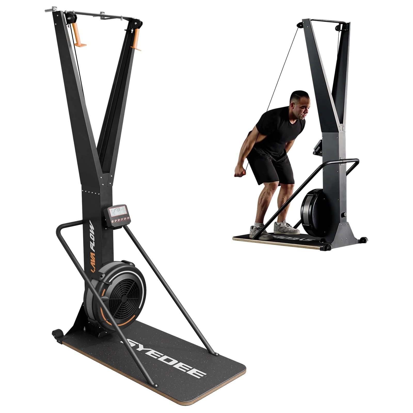 syedee Ski Exercise Machine, Indoor Aerobic Exercise Machine, Ski Equipment, Indoor Aerobic Wind Resistance, Home Gym Machine