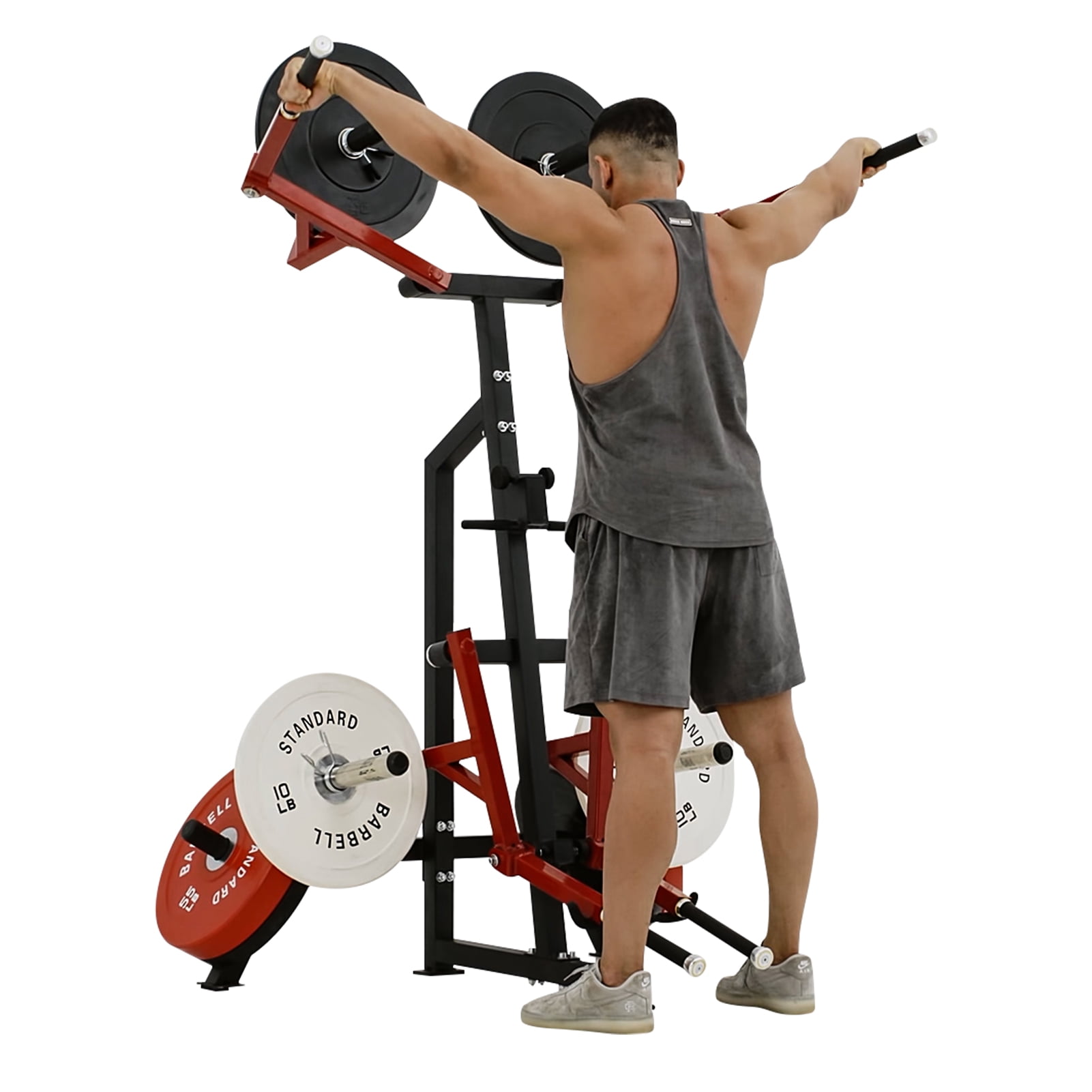 FITNESS MANIAC Home Gym Cable Attachment Handle Machine Exercise Chrome  PressDown Strength Training Home Gym Attachments