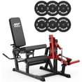 thumbnail image 1 of Syedee Leg Extension and Curl Machine, Seated Leg Extension and Lying Curl Machine for Home Gym, Leg Workout with Cable System with 230 Weight Plates, 1 of 10
